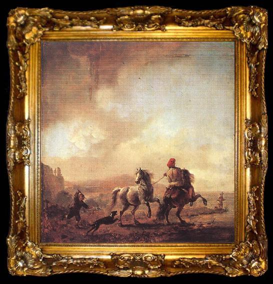 framed  WOUWERMAN, Philips Two Horses er, ta009-2